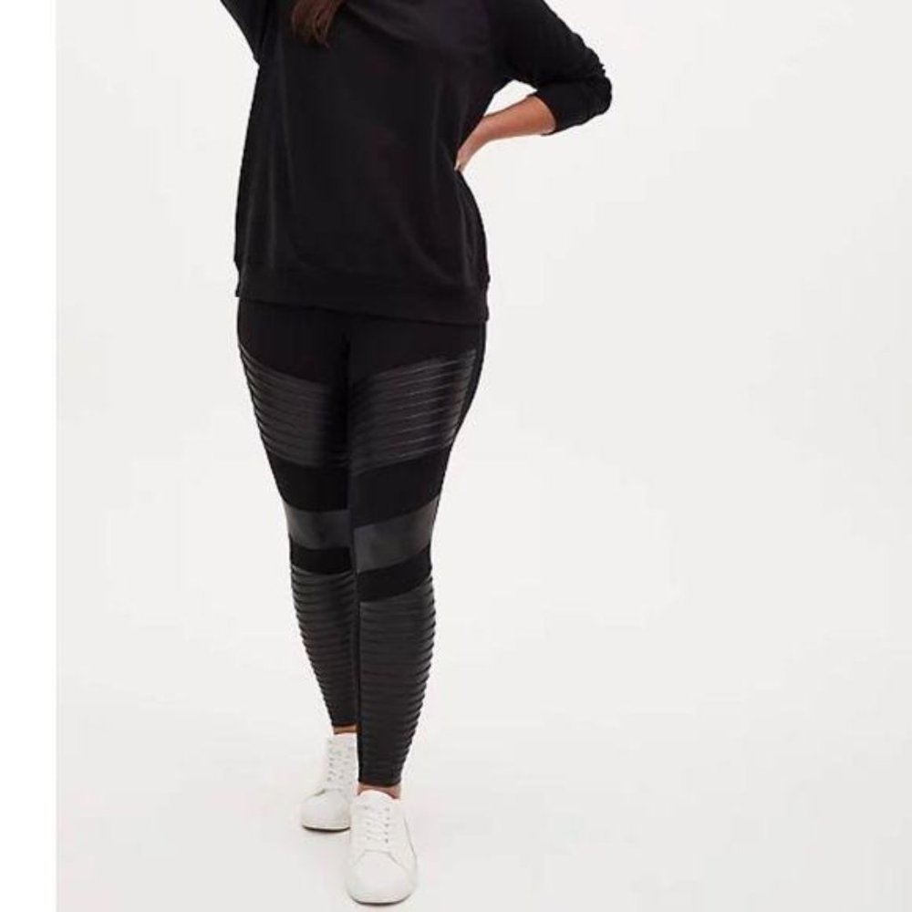 PLATINUM LEGGING – MOTO FAUX LEATHER